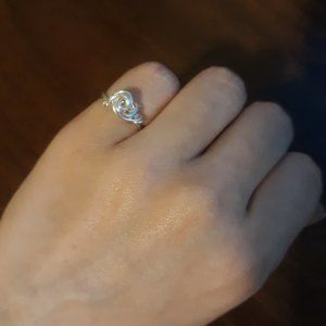 Hand Made Wire Rosette Ring Size 4